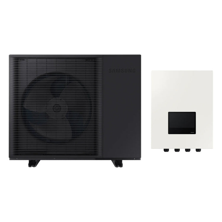 Samsung Komplettsystem aus einphasiger Wärmepumpe 16 kW mit Steuerungskit für EHS Mono mit integriertem AI-Home EHS MONO R290 AE160CXYDEK/EU+MIM-E03FN