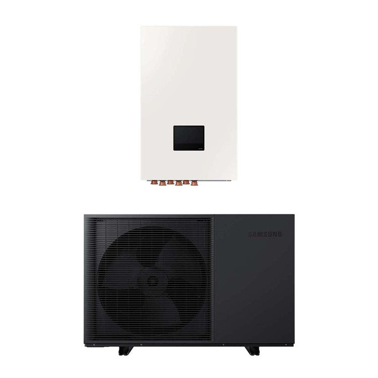 Samsung Komplettsystem aus dreiphasiger Wärmepumpe 16 kW und Hydro Unit S2 1 Zone System für Heizung, Kühlung und Warmwasserbereitung, fernsteuerbar mit WLAN inklusive EHS QUINT AE160HCTPGS/EU+AE160DNYMPK/EU