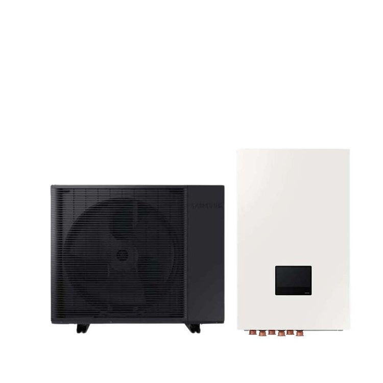 Samsung Komplettsystem aus Inverter-Wärmepumpe 12 kW und Hydro Unit S2 System 1 Zone für Heizung, Kühlung und Trinkwarmwasserbereitung EHS SPLIT AE125DXEDEG/EU+AE160DNYSPG/EU