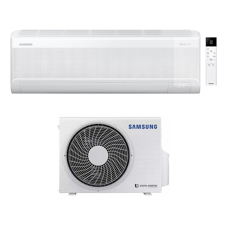 Samsung Monosplit-Klimagerät WINDFREE AVANT S2, Wandgerät, Inverter, WLAN – Außengerät 3,5 kW, Innengerät 12000 BTU F-AR12AV2
