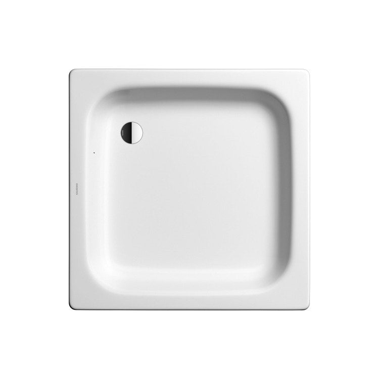 Kaldewei Quadratische Duschwanne 80 cm, aus emailliertem Stahl, Farbe Alpinweiß SANIDUSCH 331000010001