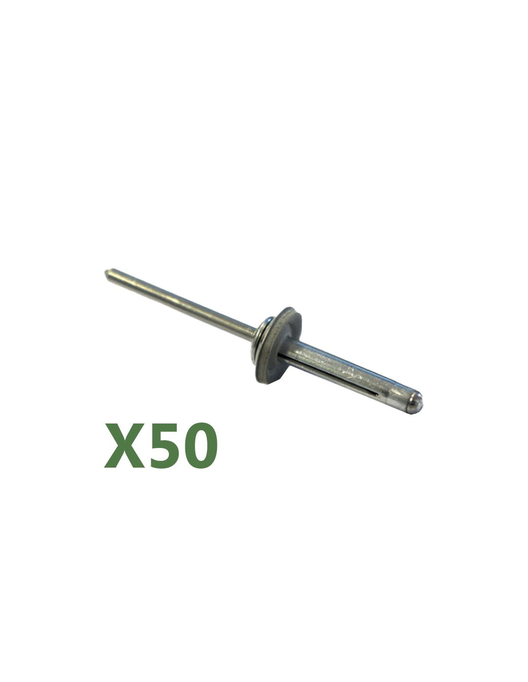 Satz mit 50 Aluminium-Schmetterlingsniete 5.2 x 19.1mm