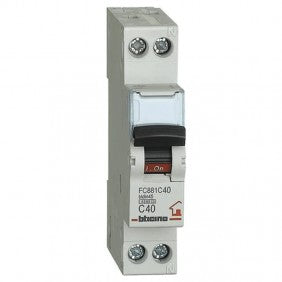 Bticino FC881C40 LS-Schalter 1P+N Zubehör 40 A 1 Modul