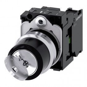 Siemens 3SU11504BF111BA0 Schlüsselschalter 2 Positionen OI 22 mm