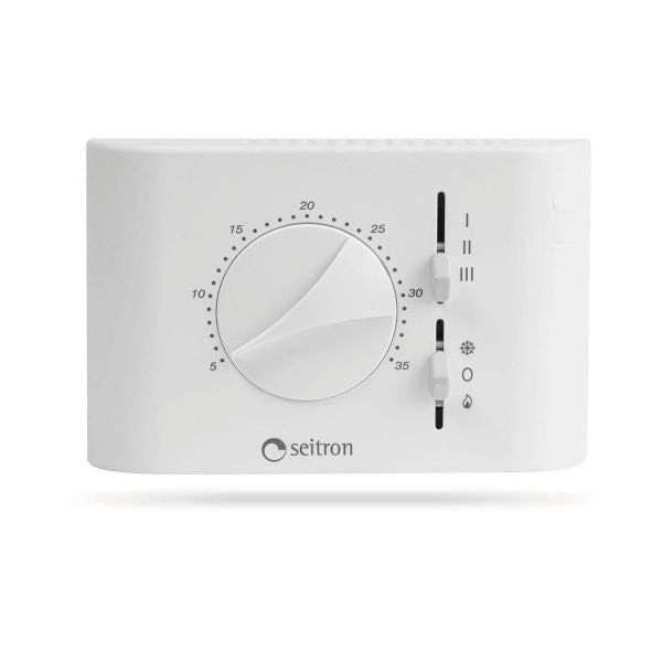 Seitron Thermostat für Gebläsekonvektor Sommer Winter Modell Diamant