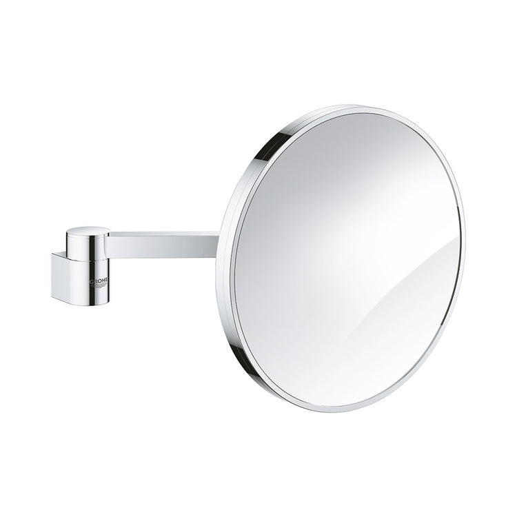 Grohe Vergrößerungsspiegel ohne Beleuchtung, verdeckte Befestigung, Chromoberfläche SELECTION 41077000