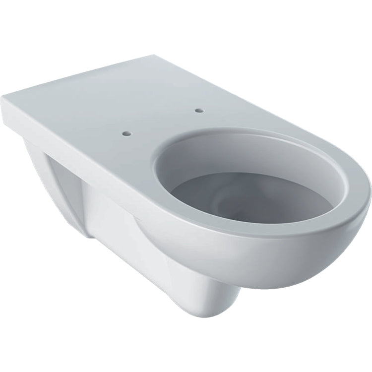 Geberit Wandhängendes WC mit Spülrand, hoher Tiefe, ohne Sitz, Weiß, glänzende Oberfläche SELNOVA COMFORT 500.261.01.1