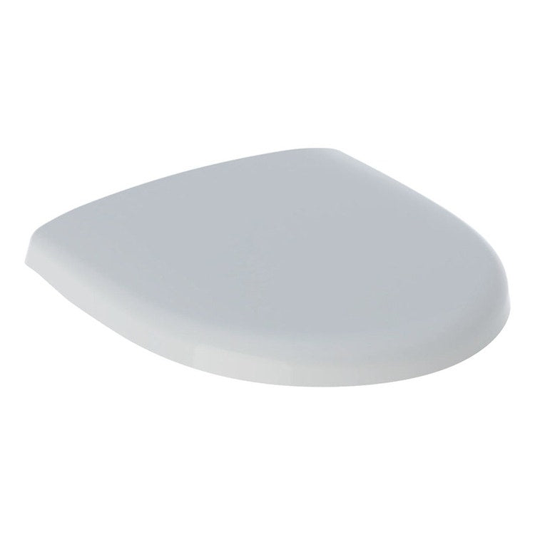 Geberit WC-Sitz, Befestigung von oben, ohne Dämpfung, Weiß, glänzende Oberfläche SELNOVA COMPACT 501.877.00.1