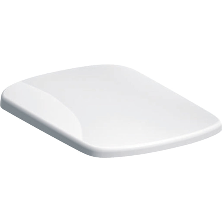 Geberit Sitz mit Befestigung von unten, ohne Soft-Close, Weiß, glänzende Oberfläche SELNOVA SQUARE 500.332.01.1