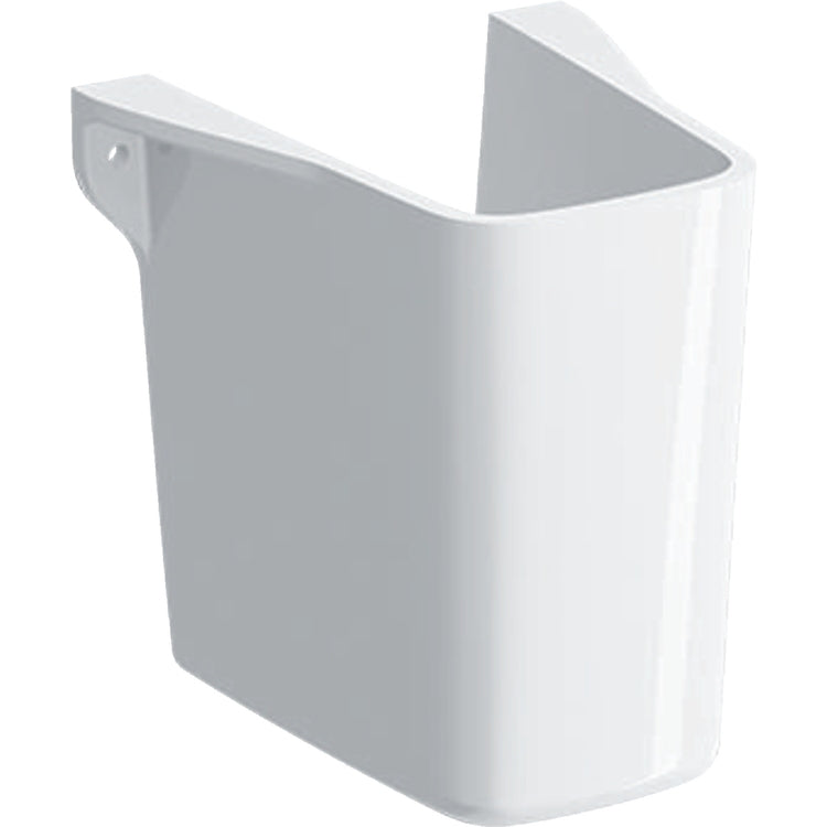 Geberit Halbstandsäule für Handwaschbecken, Weiß, glänzende Oberfläche SELNOVA SQUARE 500.328.01.1