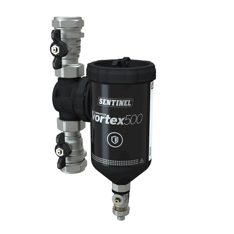 Sentinel Großer Schlammabscheider 500 ml 2 Anschlüsse 3/4" F ELIMINATOR VORTEX 500 ELIMV500-GRP3\4F-EXP
