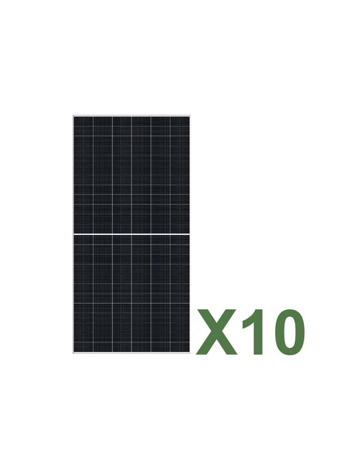 Set 10 TCL SOLAR T CLASS 625W Gesamt 6250W Mono Doppelseitiges Photovoltaik-Solarmodul