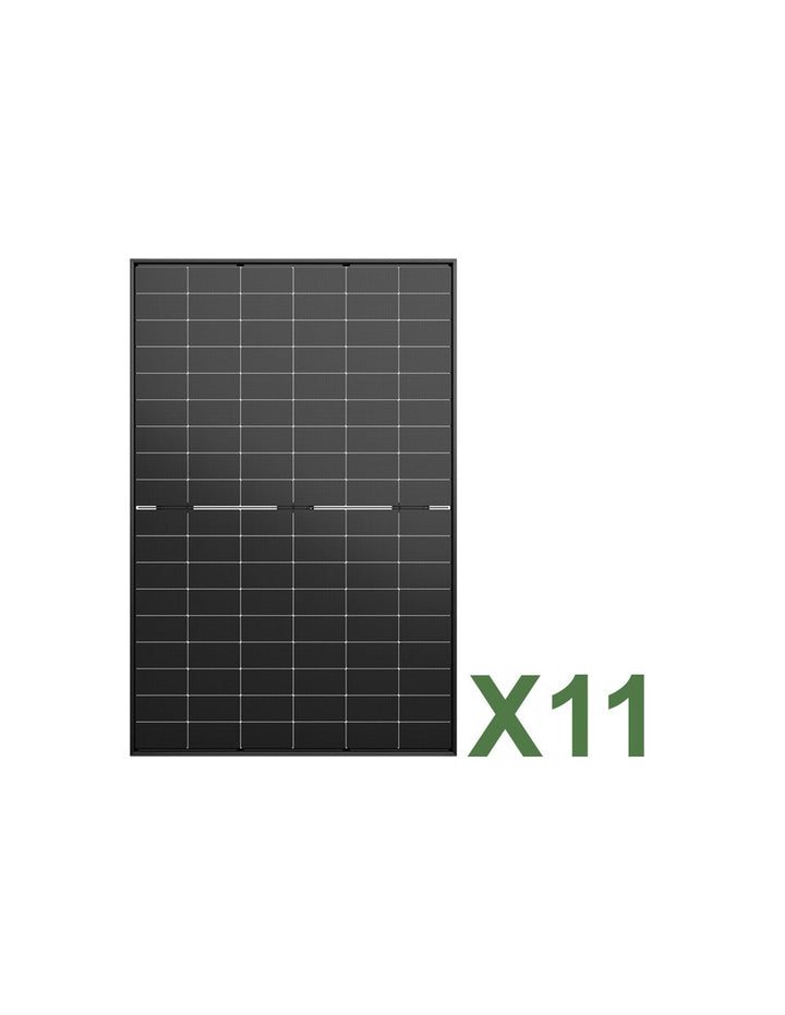 Set 11 Jinko Solar Tiger Neo 515W Gesamt 5665W mono bifaziales Photovoltaik-Solarmodul...