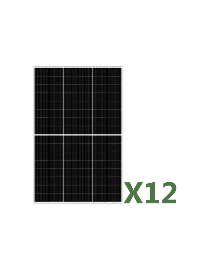 Set 12 455W Gesamt 5460W bifaziales Photovoltaik-Solarmodul mono EGING PV