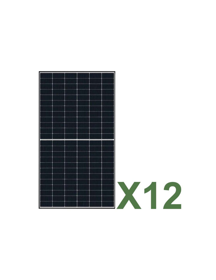 Set 12 TCL SOLAR T CLASS 620W Gesamt 7440W Mono Doppelseitiges Photovoltaik-Solarmodul