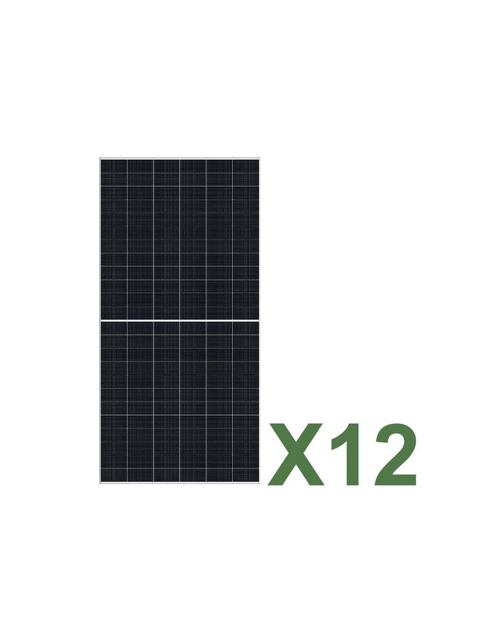 Set 12 TCL SOLAR T CLASS 625W Gesamt 7500W Mono Doppelseitiges Photovoltaik-Solarmodul
