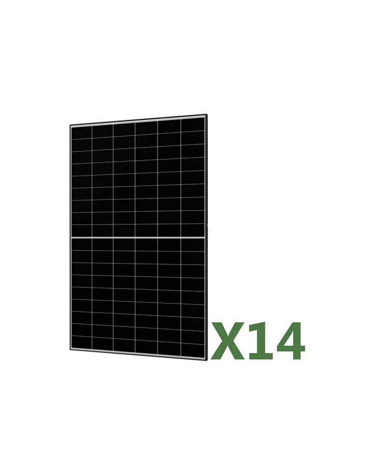 Set 14 Photovoltaik-Solarmodul 475W Gesamt 6650W AIKO mono schwarzer rahmen