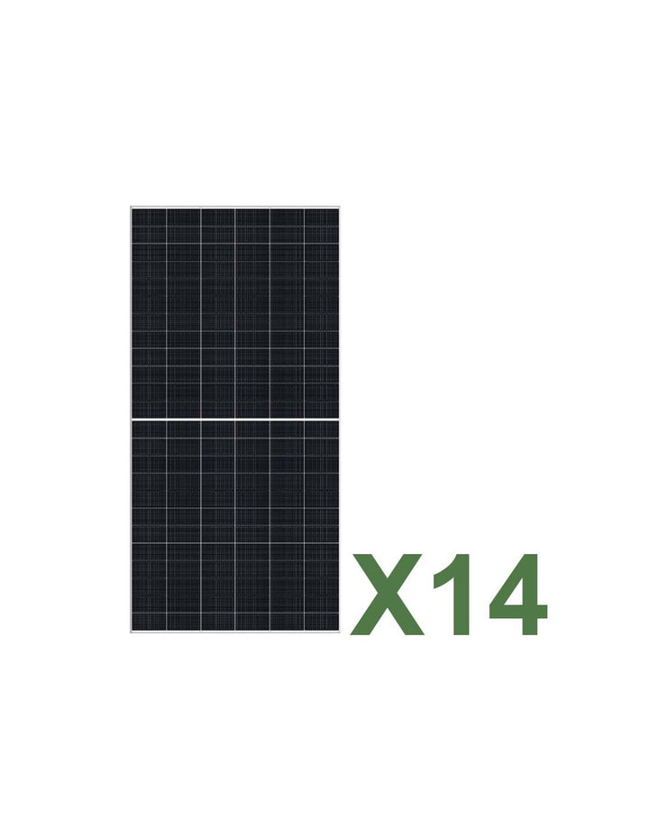 Set 14 TCL SOLAR T CLASS 625W Gesamt 8750W Mono Doppelseitiges Photovoltaik-Solarmodul