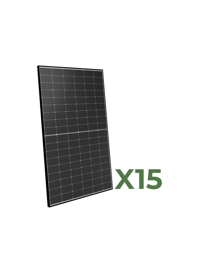 Set 15 Doppelseitiges Photovoltaik-Solarmodul 450W Gesamt 6750W mono Peimar