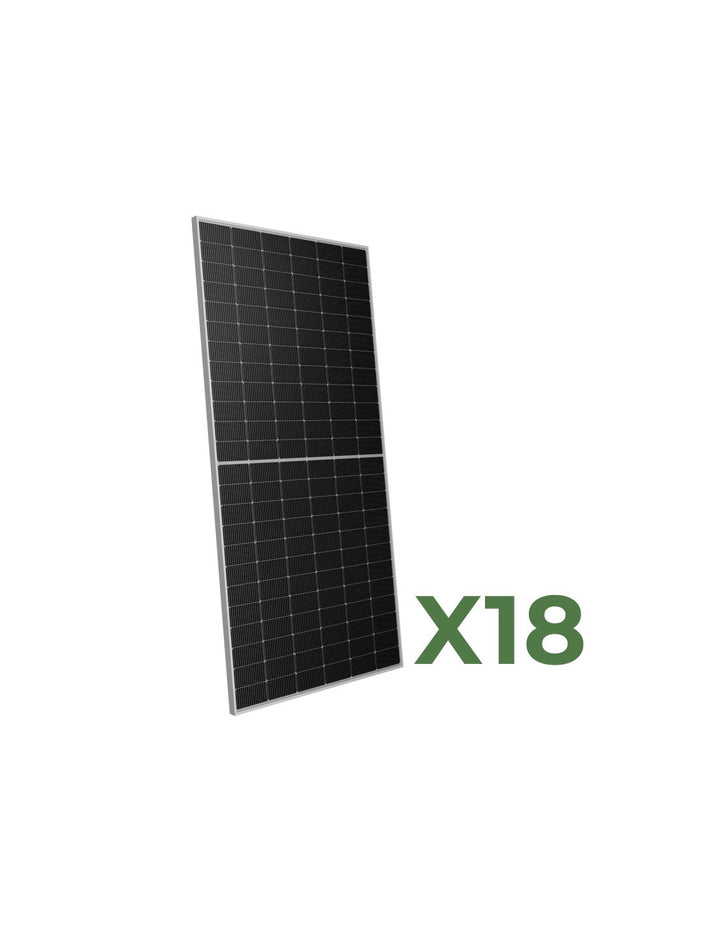 Set 18 595W summe 10710W bifaziale Photovoltaik-Solarmodul mono Peimar Halbzelle