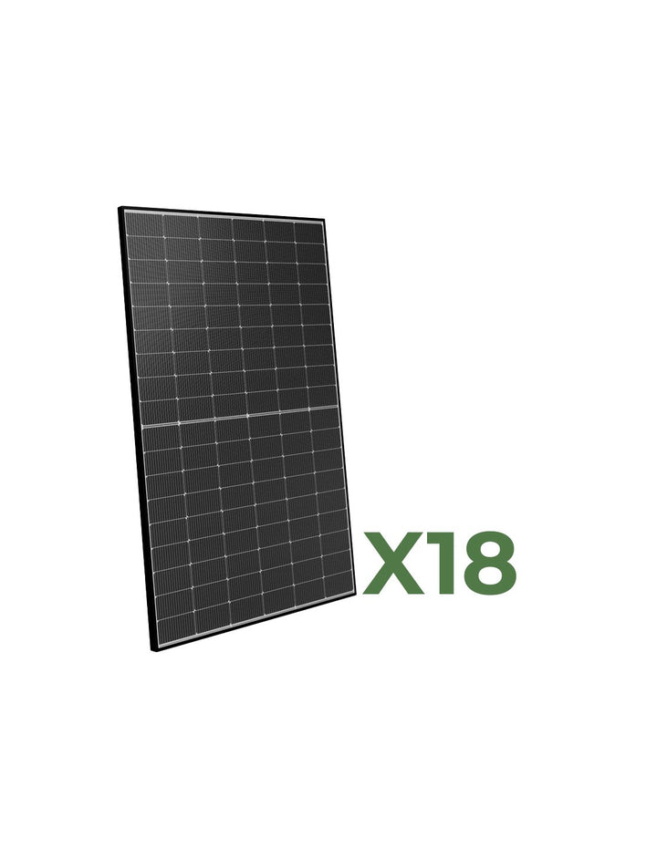 Set 18 Doppelseitiges Photovoltaik-Solarmodul 450W Gesamt 8100W mono Peimar