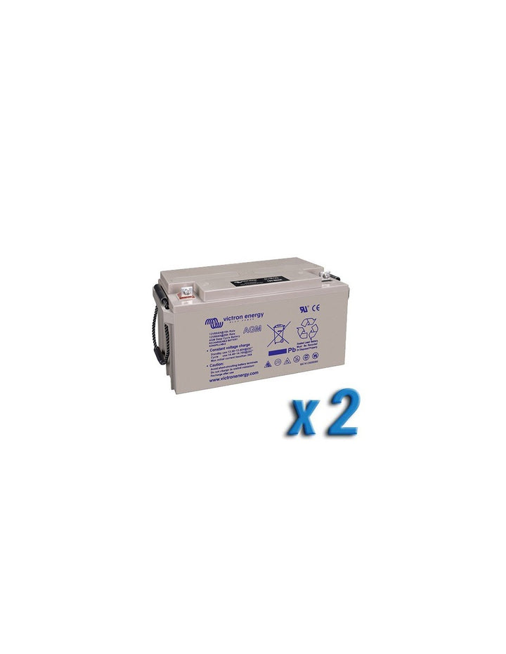 Set 2 x Batterie 165Ah 12V AGM Deep Cycle Victron Energy Photovoltaik Camper