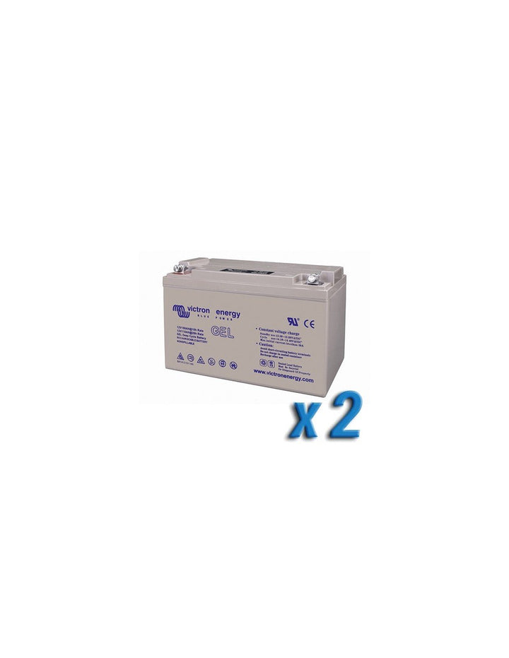Set 2 x Batterie 90Ah 12V GEL Deep Cycle Victron Energy Photovoltaik Camper