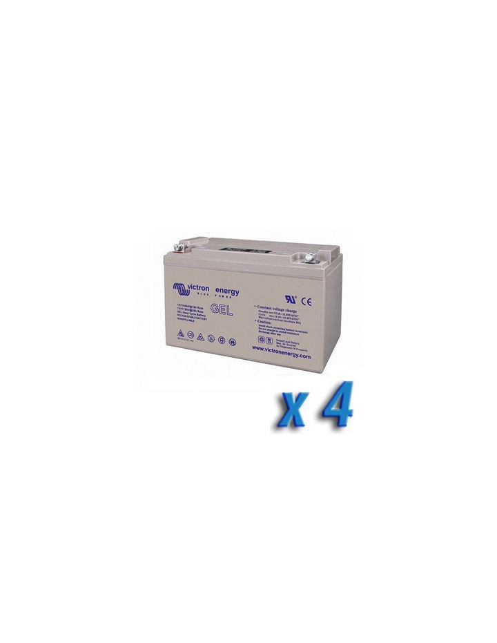 Set 4 x Batterie 90Ah 12V GEL Deep Cycle Victron Energy Photovoltaik Camper