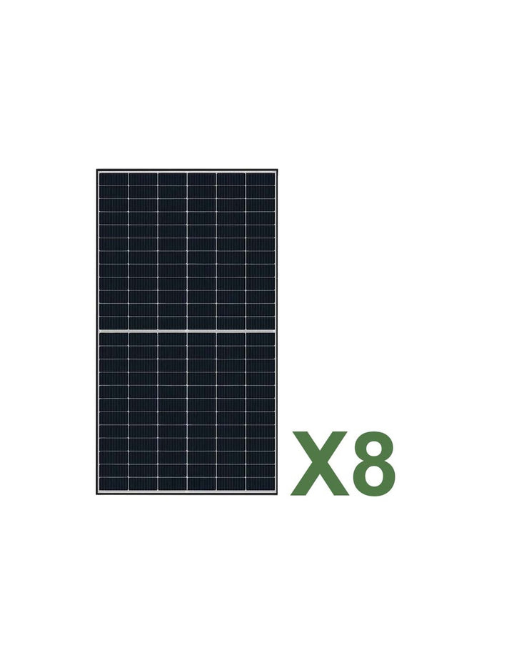 Set 8 TCL SOLAR T CLASS 620W Gesamt 4960W Mono Doppelseitiges Photovoltaik-Solarmodul