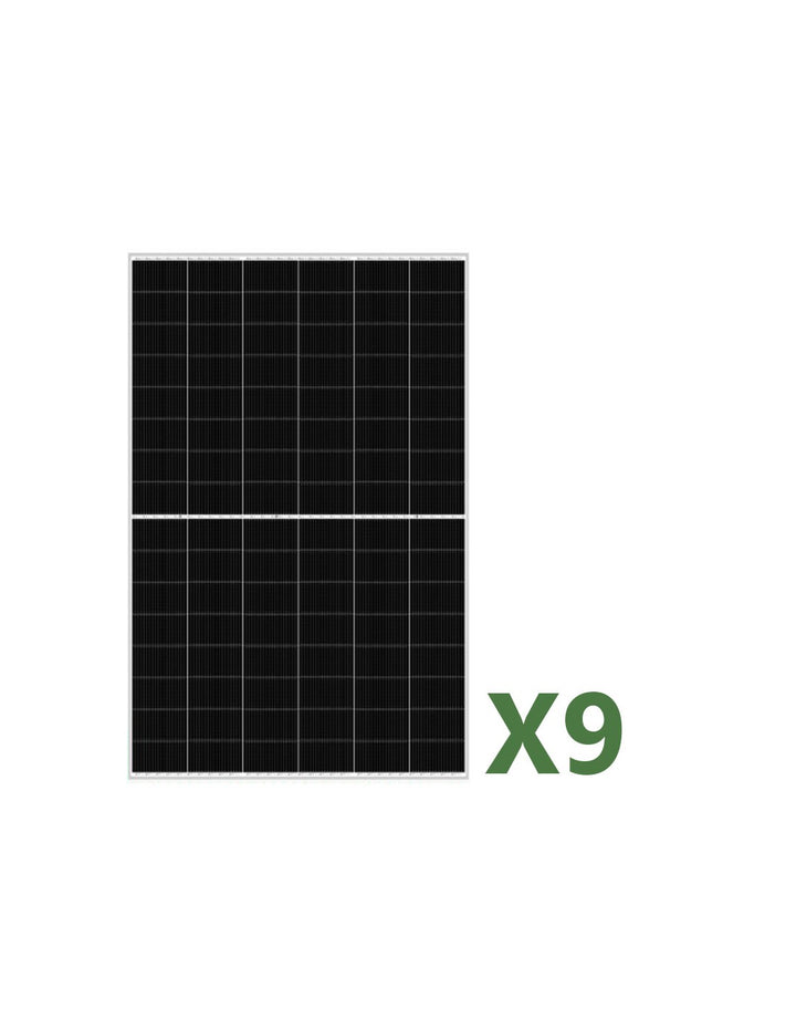 Set 9 455W Gesamt 4095W bifaziales Photovoltaik-Solarmodul mono EGING PV