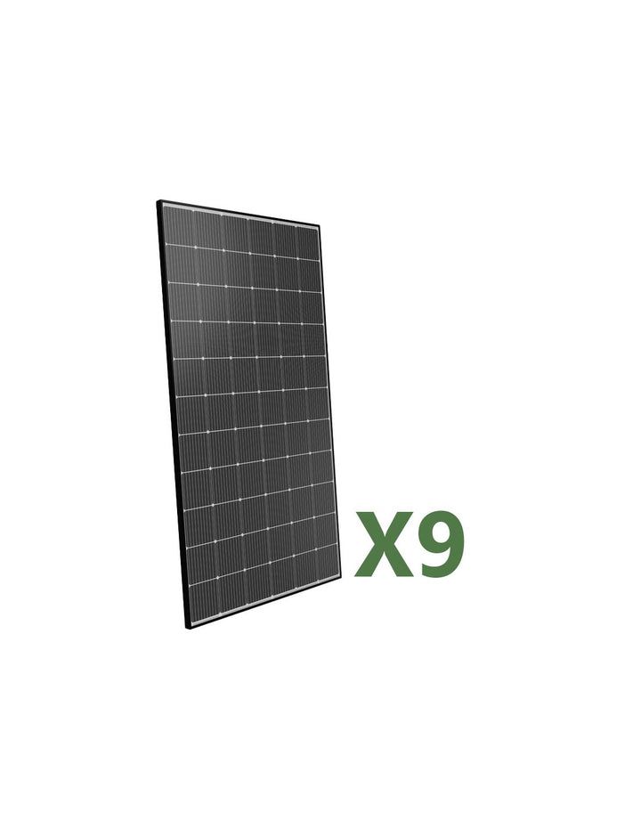 Set 9 Peimar 505W Gesamt 4545W monokristallines Photovoltaik-modul Made in Italy