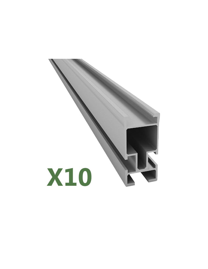 Set de 10 Aluminiumprofil 2.60mt Befestigung struktur Photovoltaik Solar Dach