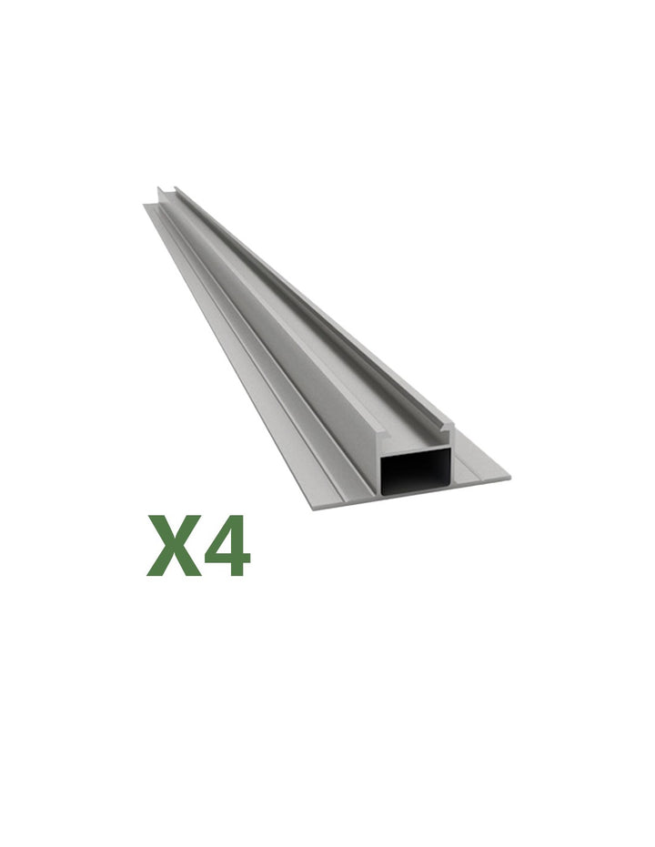 Set de 4 Aluminiumprofil 2.60mt Struktur Photovoltaik-Befestigung Wellblech