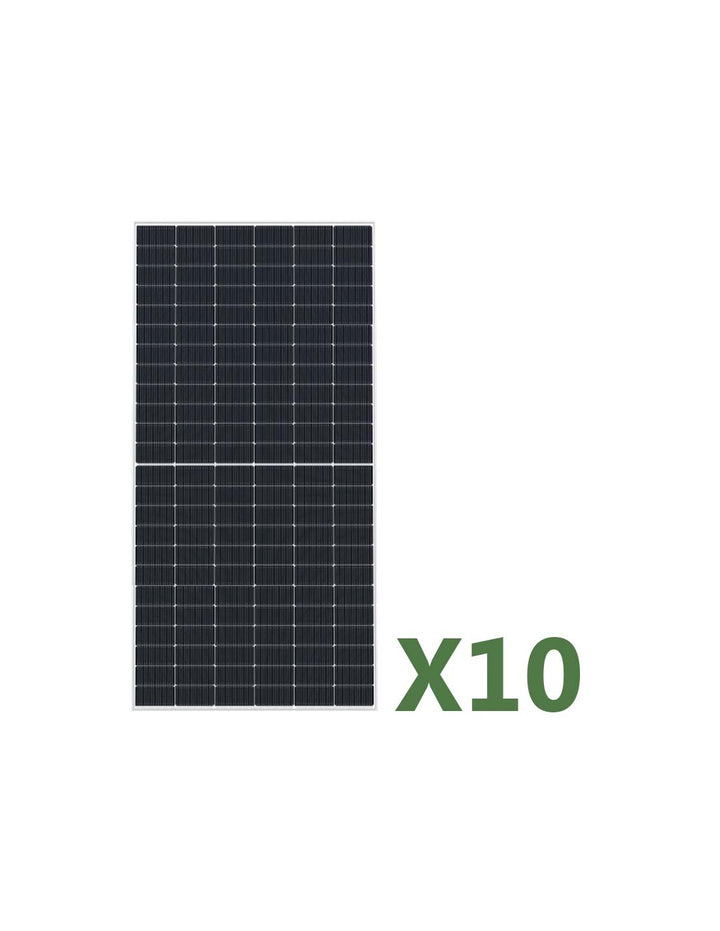 Set mit 10 585W bifaziales Photovoltaik-Solarmodul Gesamt 5850W mono EGING PV