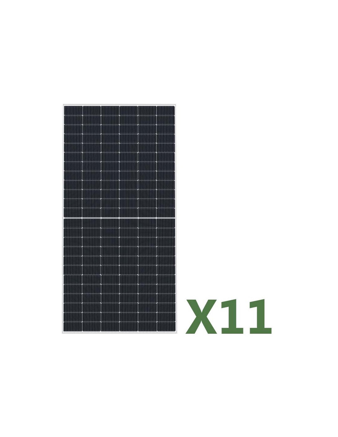 Set mit 11 585W bifaziales Photovoltaik-Solarmodul Gesamt 6435W mono EGING PV