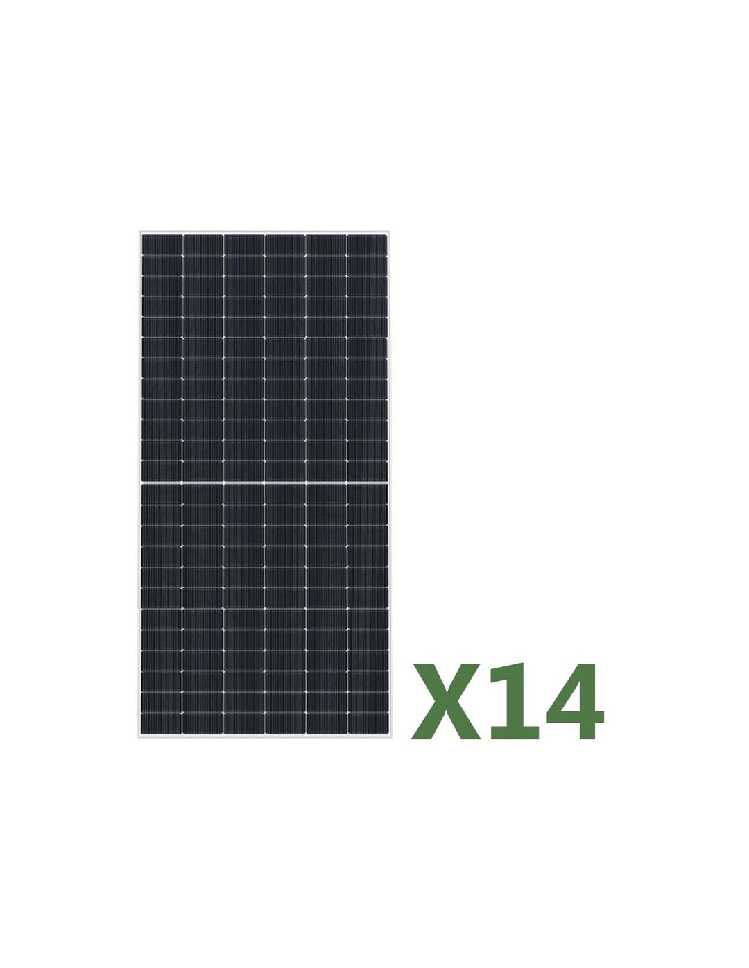 Set mit 14 585W bifaziales Photovoltaik-Solarmodul Gesamt 8190W mono EGING PV