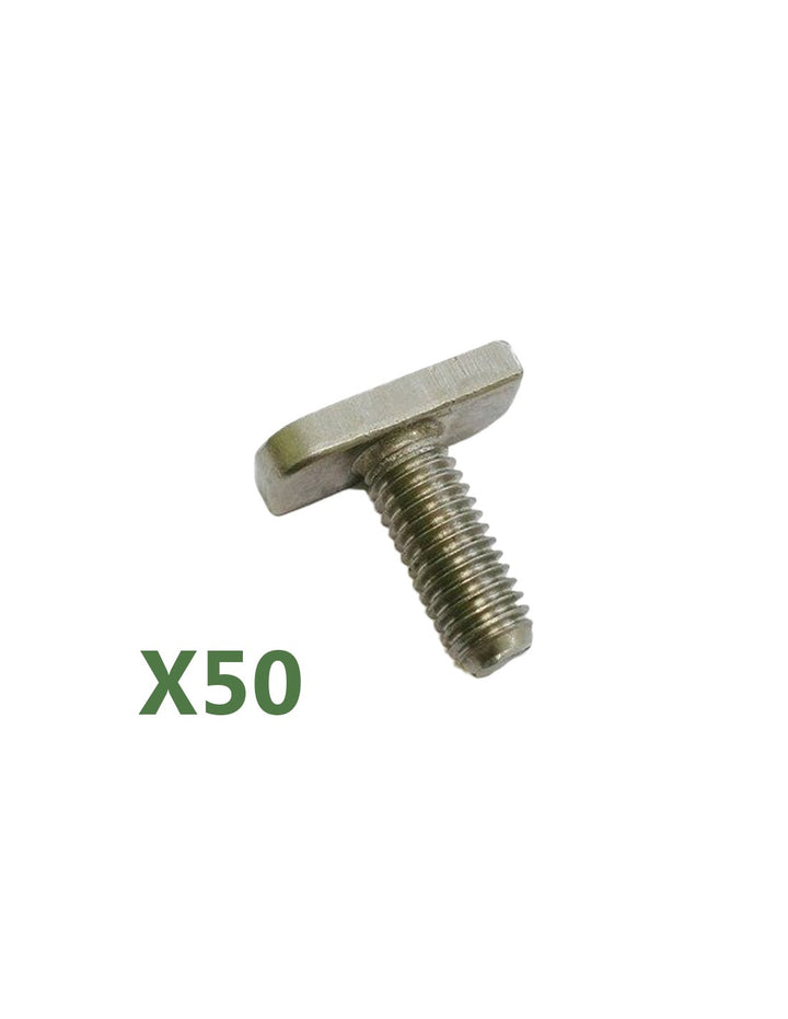 Set mit 50 Hammerkopfschrauben M10/25