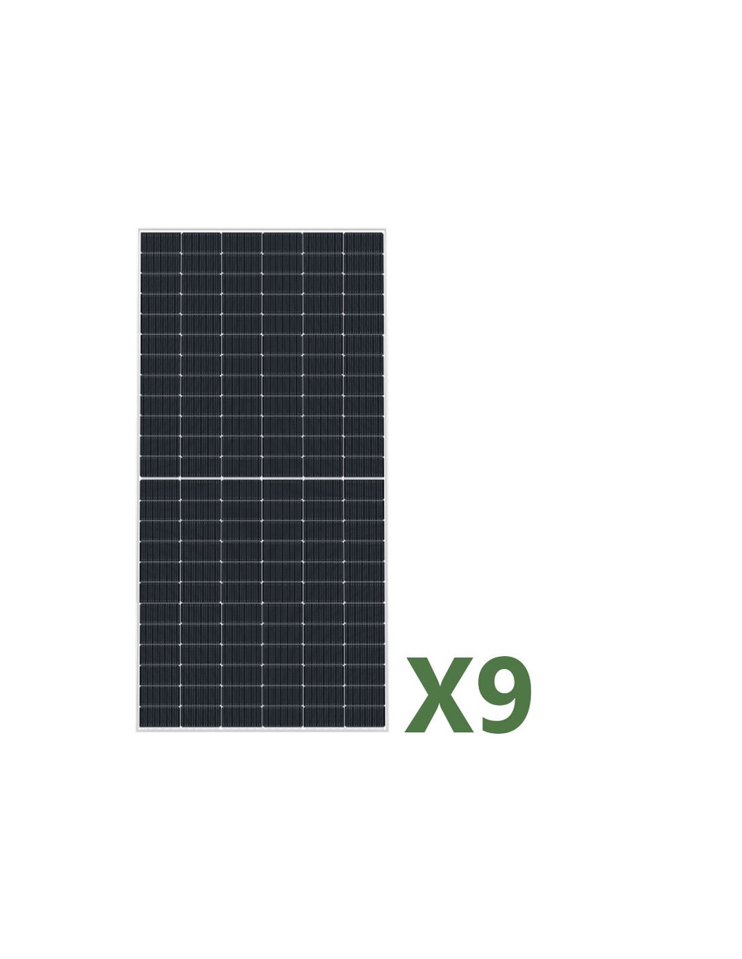 Set mit 9 585W bifaziales Photovoltaik-Solarmodul Gesamt 5265W mono EGING PV