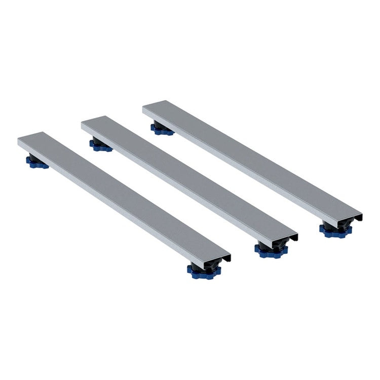 Geberit Set Geberit Füße L. 110 B.7,3 H. 6,2-12 cm und Befestigungsquerträger für Duschbecken aus Resin Stone, bis 140 cm 554.964.00.1