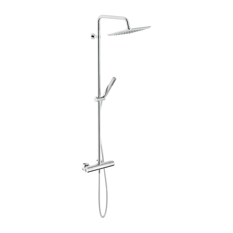 Nobili Duschsäule H. 115 cm, mit externem Thermostat, Handbrause und Handbrausehalter, Chromfinish SEVEN SE124030/30CR