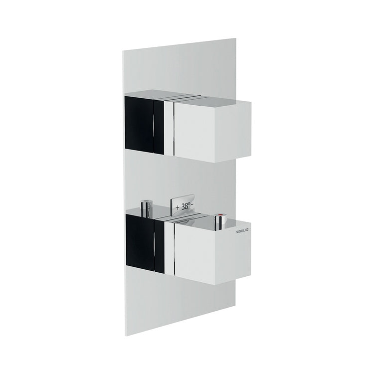 Nobili Thermostatischer Einbau-Duschmischer, 1 Weg, ohne Einbaukörper, Chrom-Finish SHOWER WE00101/QCR