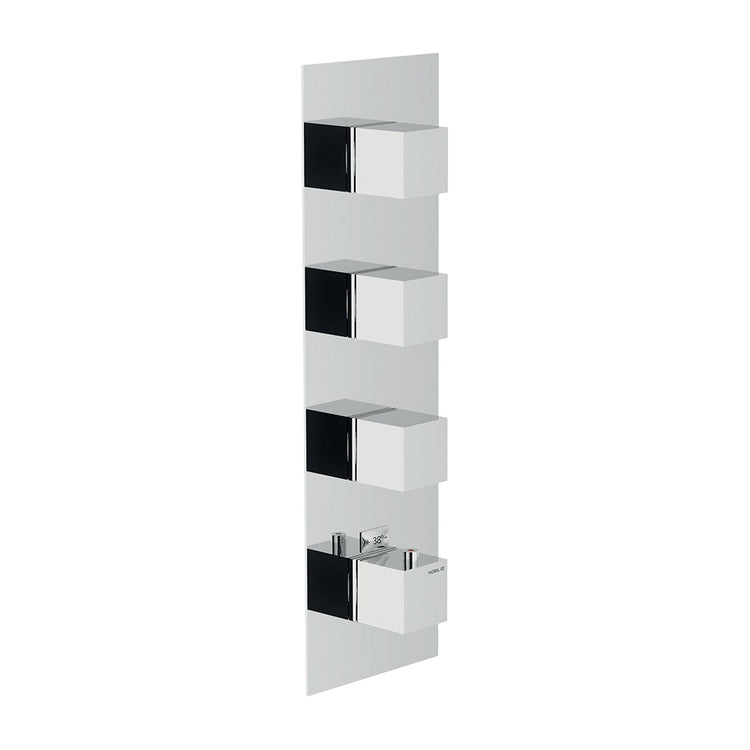 Nobili Thermostatischer Einbau-Duschmischer für 4-Wege-Dusche, ohne Einbaukörper, Chromoberfläche SHOWER WE00104/QCR