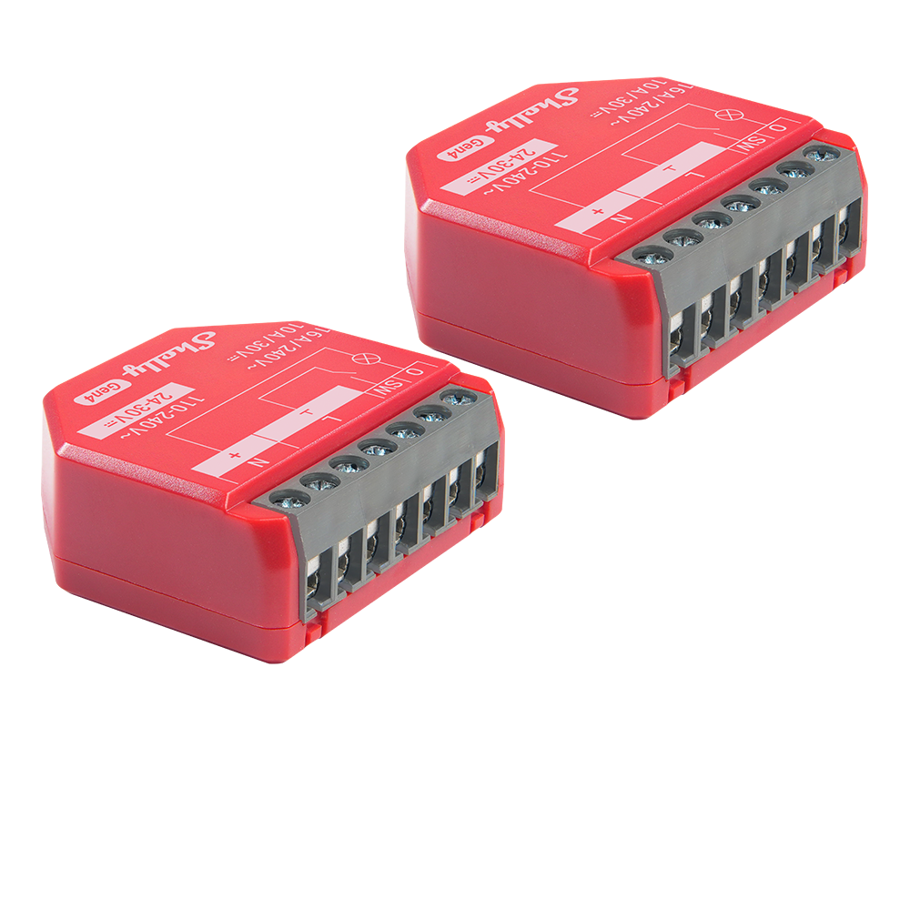 Shelly 1PM Gen4 Smart-Relais, 2er-Pack