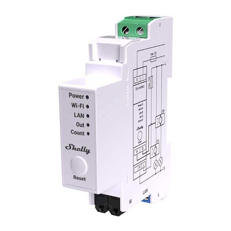 Shelly Pro EM-50 – Einphasiger 2-Kanal-Stromzähler LAN, Wi-Fi