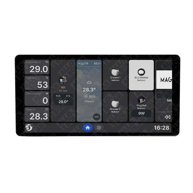 Shelly Wall Display X2i Noir - Commande Domotique - Wi-Fi