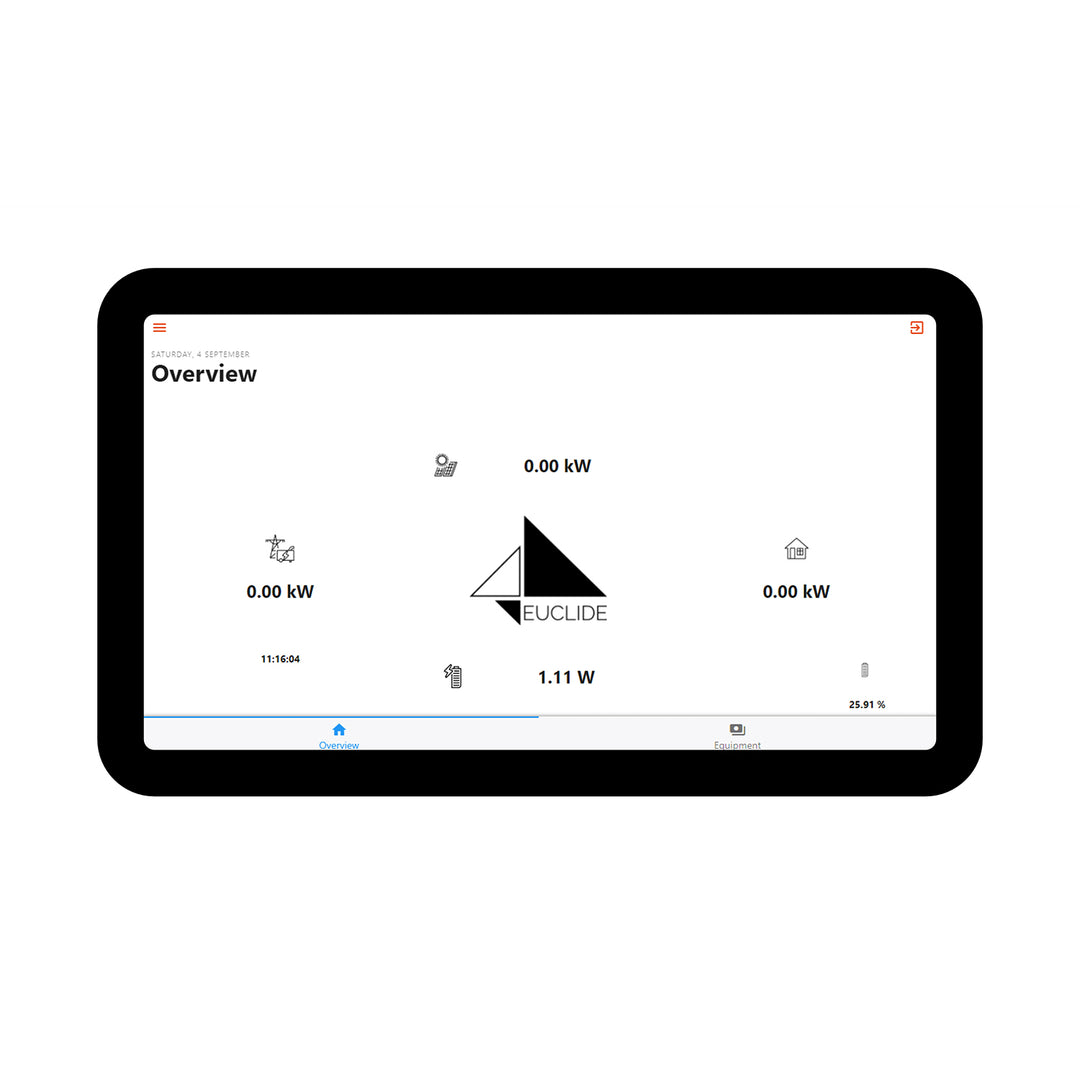 Studer Euclide 7-Zoll-Monitoring-Tablet mit Touchscreen für Xtender