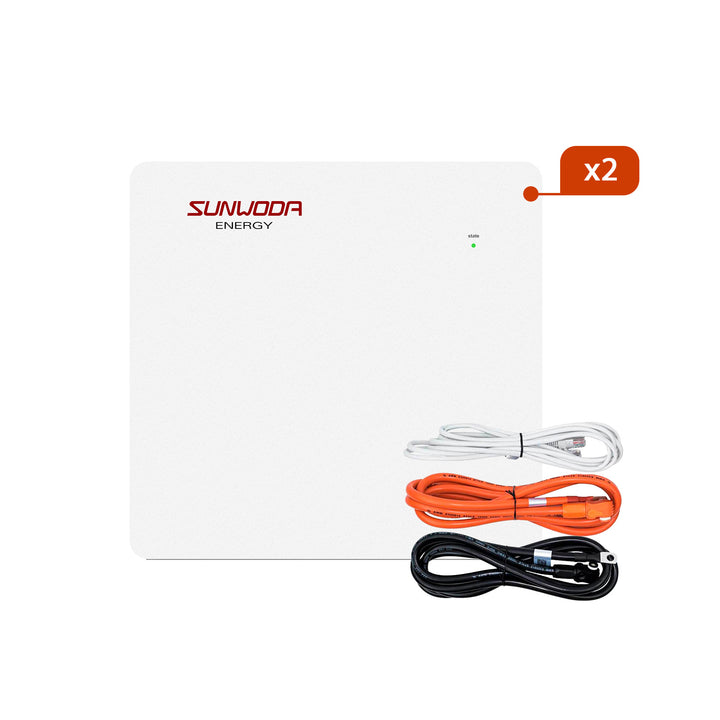 Sunwoda MonaWall Batteriespeicher-Kit 10,24 kWh (2 × 5,12 kWh LV) für Victron