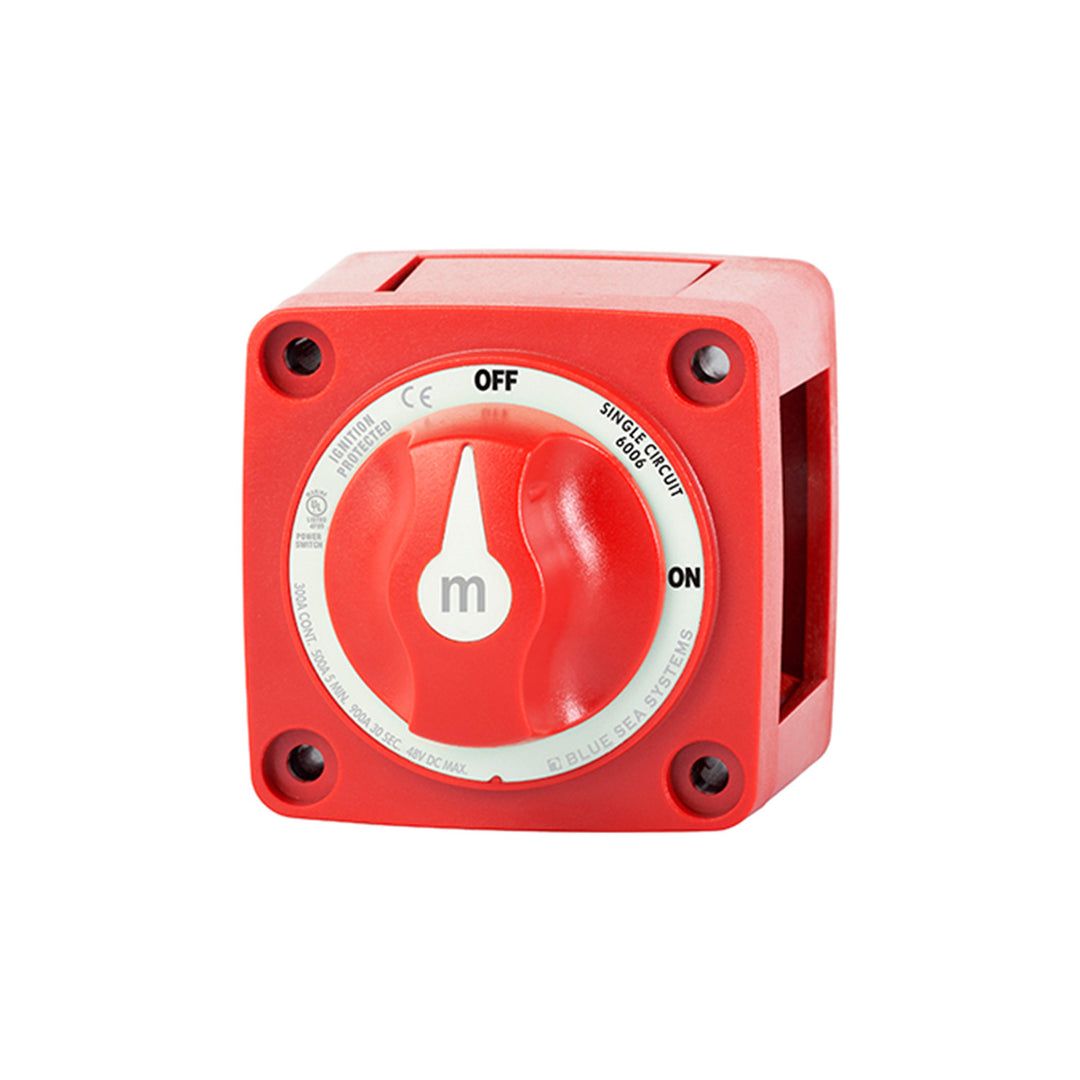 Blue Sea Systems m-Series 6006 Batterietrennschalter 300 A, 48 V DC, rot