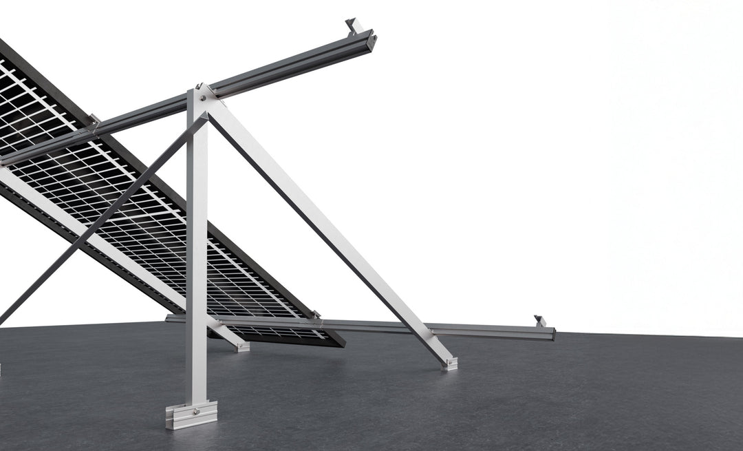 Sunfer 09V2-30-C Aufständerung offen 30° für 2 Module vertikal (roh)