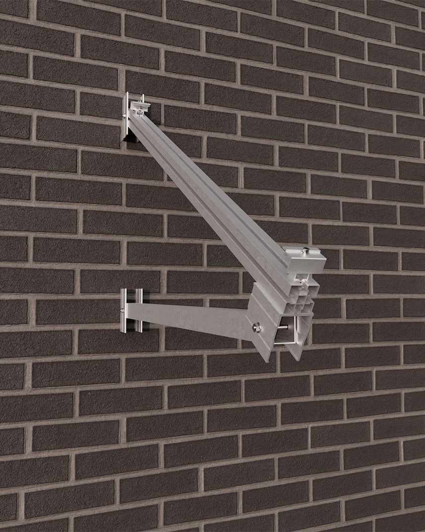 Sunfer 15H1-30/35-C Fassaden-Aufständerung offen 30–35° für 1 Modul horizontal (roh)